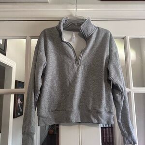 Fabletics Gray Zip Up Jacket Versatile Casual Design